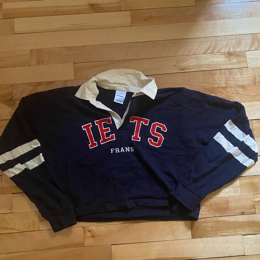 Iets France cropped rugby shirt